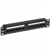 ITK 1U патч-панель кат.5E UTP 12 портов 10" Dual IDC