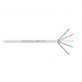 Кабель Премиум U/UTP, 4 пары, Кат.6A (Класс EA), 600 МГц, AWG 23, внутренний, LSZH нг(А)-HF, цвет белый, катушка 500 м