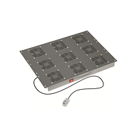 Потолочный модуль 9 вентиляторов с термостатом для крыши 800 RAL7011