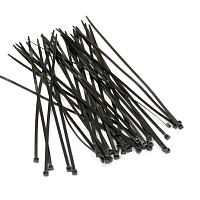 Стяжка нейлоновая неоткрывающаяся, безгалогенная (halogen free), 200x3.6 мм, полиамид 6.6, -40°C - +85°C, черная, (100 шт)