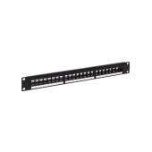Патч-панель модульная TERACOM PRO 19'' 1U неэкранированная 24 порта с органайзером (пустая)