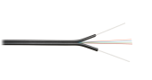 Кабель NIKOLAN волоконно-оптический, 1 волокно, одномодовый 9/125мкм, стандарта G.657.A1 & G.652.D, внутренний/внешний, бабочка со стеклопластиковыми 
