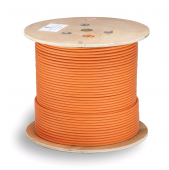 Кабель витая пара экранированная FTP (F/UTP), категория 6, 4 пары (23 AWG), одножильный (305 м)