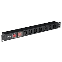 ССД PDU 7 розеток C13, с выкл. и защ. от перенапр, без шнура