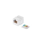 Вставка Keystone Jack RJ-45(8P8C), категория 6, без инструмента Toolless, белая