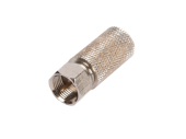 Коннектор NETLAN F-типа для коаксиальных кабелей RG11, с пином, накручивающийся, металлик, уп-ка 100 шт.