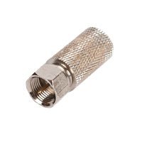 Коннектор NETLAN F-типа для коаксиальных кабелей RG11, с пином, накручивающийся, металлик, уп-ка 100 шт.