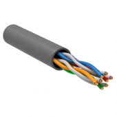 ITK Витая пара U/UTP кат.5E 4х2х24AWG PATCH LSZH сер. (100м)