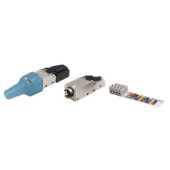 Коннектор полевого монтажа (Tool Less) 8P8C CAT 6A экранированный