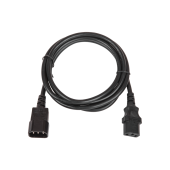 Кабель питания TLK, вход - разъём C14 (IEC 60320) , выход - разъём C13 (IEC 60320),  3x0.75мм2, 1.8 м, 250В 6A, черный