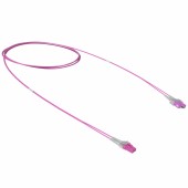 Оптический коммутационный шнур переходной Duplex SC-UPC/LC-UPC, 50/125 OM4, 1 м