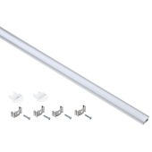Профиль алюм. для LED ленты 2207 встр. трап. 2м к-т опал IEK