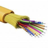 Кабель волоконно-оптический, распределительный, арамидные упрочняющие нити, для внутренней прокладки, нг(A)-HFLTx, 16 ОВ, категория OM2 (G.651.1) плот