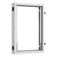 Пристенная поворотная секция NIKOMAX 19", 18U, Ш600хВ904хГ156мм, 1 пары L-образных монтажных направляющих, серый
