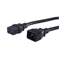 Кабель питания IEC 320 C19 - IEC 320 C20 (3x1.5), 16A, прямая вилка, 1.8 м