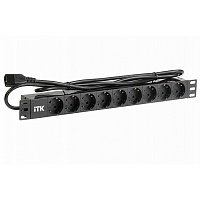 ССД PH22-9D2 ITK PDU 9 розеток нем. ст, 1U, шнур 2м вилка С14 ал.проф