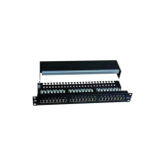 ITK 1U патч-панель кат.5Е STP, 24 порта (Dual), с кабельным органайзером