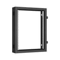 Пристенная поворотная секция TLK 19", 15U, Ш600хВ770хГ156мм, 1 пары L-образных монтажных направляющих, черный RAL 9005.