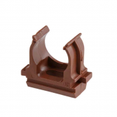 Крепёж-клипса для труб АБС-пластик бук д16 в малой упаковке (10шт/1000шт уп/кор) Промрукав