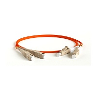 Патч-корд волоконно-оптический (шнур) MM 62.5/125, LC-SC, 2.0 мм, duplex, LSZH, 0.5 м