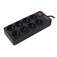 Сетевой фильтр Ippon BK-238 3м (8 розеток) черный (коробка)