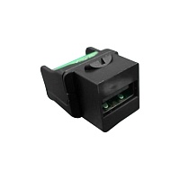 Вставка формата Keystone Jack USB 2.0 (Type A) под винт, ROHS, черная