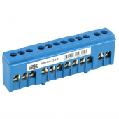 Шина N "ноль" в корп изол на DIN-рейку ШНИ-6х9-12-К-С IEK