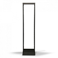 Открытая стойка 19-дюймовая (19"), 42U, однорамная, цвет черный (RAL 9005)