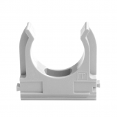 Крепёж-клипса для труб Полистирол д32 (25шт/500шт уп/кор) Промрукав