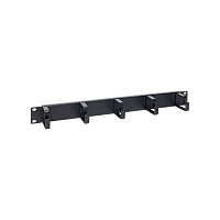 Кабельный органайзер TERACOM PRO 1U 5 колец чёрный
