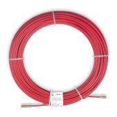 Устройство для протяжки кабеля в стояках и трубах межэтажных конструкций мини УЗК в бухте, 120м (диаметр стеклопрутка 6 мм)