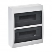 Корпус пластиковый ЩРН-П-24 черная прозрачная дверь IP41 GENERICA