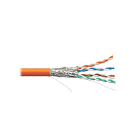 Кабель S/FTP, 4 пары, Кат.7, 1000 МГц, AWG 23, внутр. LS0H нг(А)-HFLTx, кат. 500 м, цв. серый