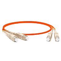 Патч-корд волоконно-оптический (шнур) MM 50/125, SC-SC, 2.0 мм, duplex, LSZH, 1 м