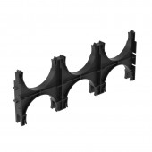 Держатель расстояния (кластер) для двустенных труб с фиксацией, д.110мм, тройной