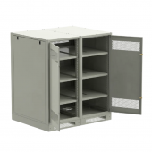 ITK LINEA B Шкаф (пустой) 1350х1400мм дверь двуст. мет. сер.