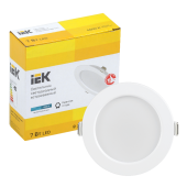 Светильник LED ДВО 1611 белый круг 7Вт 4000К IP20 IEK