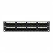 Патч-панель 19",2U,CAT6, 48 портов RJ45, неэкранированная