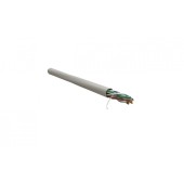 Кабель витая пара, неэкранированный U/UTP, категория 5e, 4 пары 0,48 (24 AWG), одножильный,внутренний, LSZH, нг(A)-HF, серый, 305 м