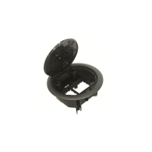 Люк - 4 модуля (2 розетки 45х45мм), серый