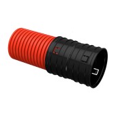 Труба гофр. двустенная ПНД d=160мм красная жесткая (6м) IEK