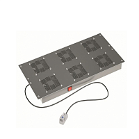 Потолочный модуль 6 вентиляторов с термостатом для крыши 600 RAL7011