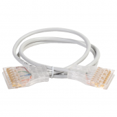 ITK Патч-корд 110-110 4 пары, кат.5Е, 1м, серый