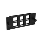 Модуль до 6 портов, для модулей Keystone Jack, черный (пустой)