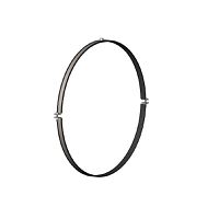 Хомут вентиляционный 125мм М8, гальван. цинк