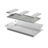 ITK LINEA N Панель задняя 600мм шкафа 42U сер.