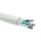 Кабель витая пара, экранированная F/UTP, категория 5, 24 пары (4 пары (24 AWG)х6), одножильный (solid), каждый 4х парник: экран - фольга и LSZH