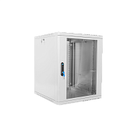 Шкаф телекоммуникационный настенный сварной 15U (600 × 530) съёмные стенки, дверь стекло