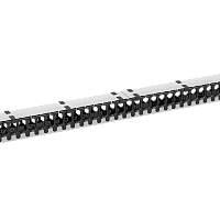 Органайзер кабельный вертикальный, 42U, для шкафов серий TFR-R, TFI-R и TFA, Ш97хГ110мм, металлический, с пластиковыми пальцами, с крепежом, цвет серы