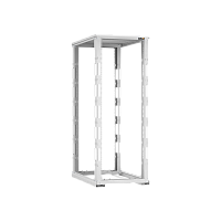 Монтажная стойка двухрамная с разборной рамой 19", 33U, Ш600xВ1595xГ1000мм, с крышей, в разобранном виде, серый